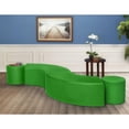thumbnail image 3 of Regency Logan Round Vinyl Ottoman (Set of 2)- Envy Green, 3 of 3