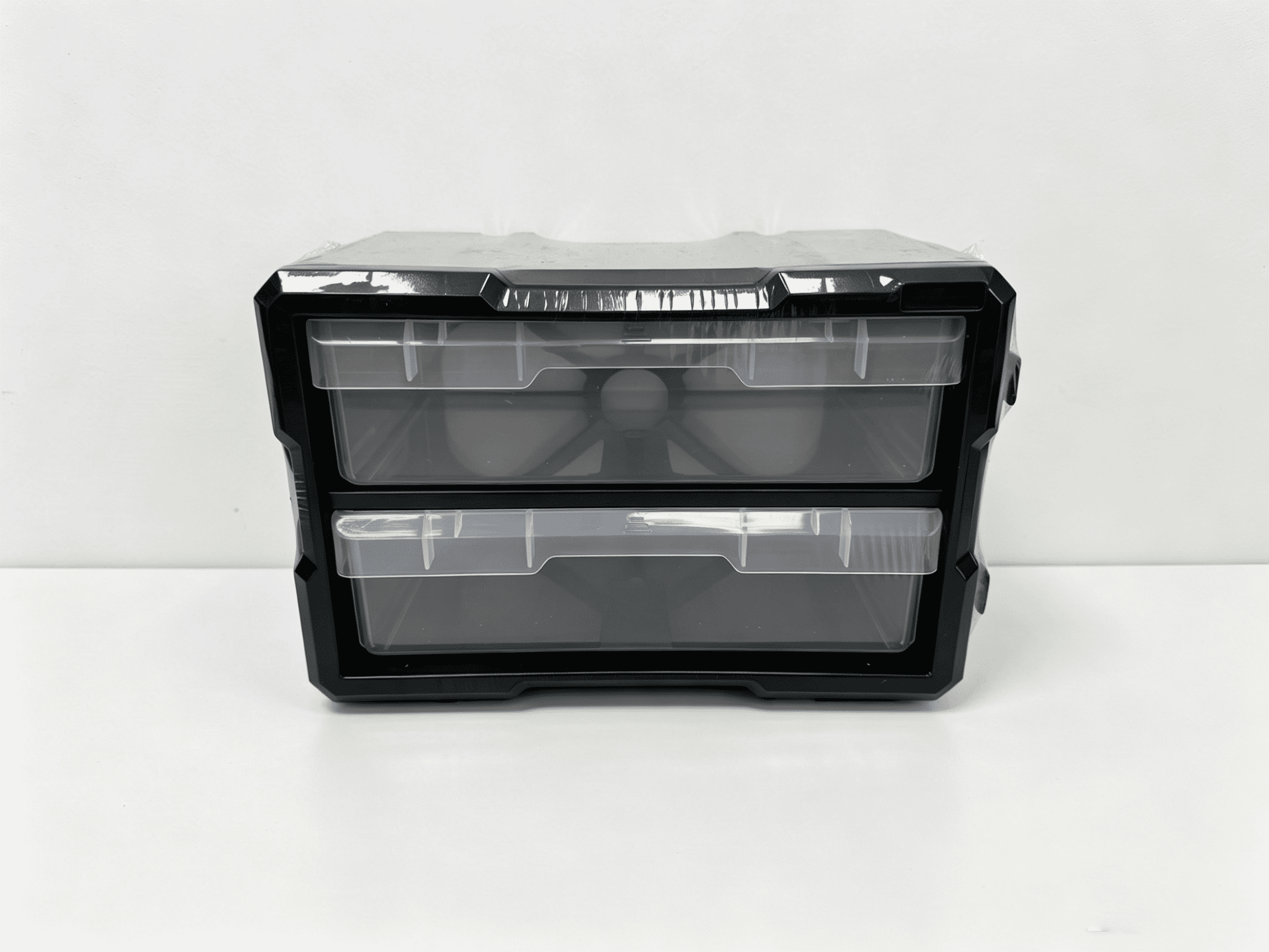 Homeworks Armoire de rangement en plastique à 12 bacs pour pièces, quincaillerie et bricolage