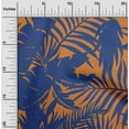 thumbnail image 2 of oneOone Cotton Poplin Medium Blue Fabric Leaves Craft Projects Decor Fabric Printed By The Yard 56 Inch Wide, 2 of 6