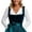 White-p, variant on QHFBli Womens Oktobertfest Dirndl 2 Piece Authentic Dirndl for Bavarian Carnival Oktoberfest Dress German Trachten Dirndl