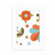 thumbnail image 1 of Pixel flor flor planta pintura Marco de Fotos de escritorio imagen Blanco Pintura arte 5x7 pulgadas, 1 of 4