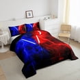 thumbnail image 4 of Erosebridal Ensemble de Douillette Grand Galaxy Lightsaber, Couette Moderne Rectangulaire en Duvet, Décor Futuriste, Réversible 3 Pièces, 4 of 8