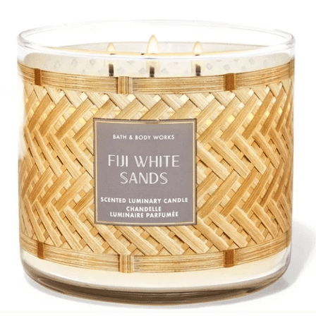 Bath & Body Works Fiji White Sands  3-Wick candle 14.5 oz Spring Scents