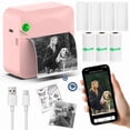 thumbnail image 2 of Mini Portable Thermal Printer, Wireless Bluetooth Inkless Pocket Printer with 7 Paper Rolls, 2 of 11
