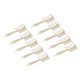 thumbnail image 4 of 10 Uds. Peine de dientes anchos en forma de Z, elegante, portátil, distribución de doble cara, costura de pelo, peine, herramienta de estilismo, brillo dorado, 4 of 5