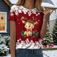 thumbnail image 6 of Gubotare Merry Christmas Shirts for Women Christmas Tshirt Women (Red,M), 6 of 9