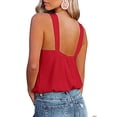 thumbnail image 2 of Sleeveless Vest, Suspender Top Solid Color Comfortable Backless Collar Machine Washable For Outdoor Sport For Everyday Wear, 2 of 7