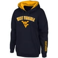 thumbnail image 2 of Women's Navy West Virginia Mountaineers Arch & Logo 1 Pullover Hoodie, 2 of 4