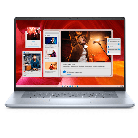 Dell Inspiron 16 Plus Business AI Laptop, 16" FHD IPS Touchscreen, Intel 16-Core Ultra 9 185H(up to 5.1 GHz), 16GB LPDDR5 RAM 512GB SSD, Intel Arc, Backlit KB, Windows 11 Pro- Ice Blue