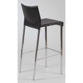 thumbnail image 4 of 30"  Bar Stool in Black Leather and Chrome, 4 of 4