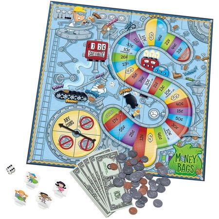 Learning Resources Money Bags Coin Value Game - Classic - 2 to 4 Players - 1 Each | Bundle of 2 Each