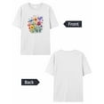thumbnail image 6 of Poppy Floral Womens T Shirts Short Sleeve Cotton Crewneck T-Shirt Graphic Tees, Casual Tops Tshirt for Women Teen Girls, 6 of 7