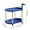 Blue, variant on HOZVOMI Rolling Side Table with Wheels, 2-Tier Mobile End Table for Small Spaces, Portable Storage Rack for Living Room, Bedroom, Foyer, or Bathroom