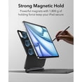 thumbnail image 3 of ESR Keyboard Case Compatible with iPad Air 13 Inch Case Keyboard M4/M3/M2 (2026/2025/2024) & iPad Pro 12.9 inch (6th/5th/5th/3rd), Floating Stand with Multi-Touch Trackpad, Black, 3 of 8