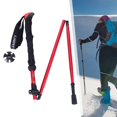 thumbnail image 1 of amart2010 Bastones de trekking Ajustable Plegable Antichoque Viajes Hombres rojo largo DYNWAVEMX none, 1 of 8