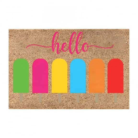 RLESO Welcome Doormat 24x16 Inch, Non-Slip Funny Floor Mat for Indoor Outdoor, Spring Summer Entryway Decor