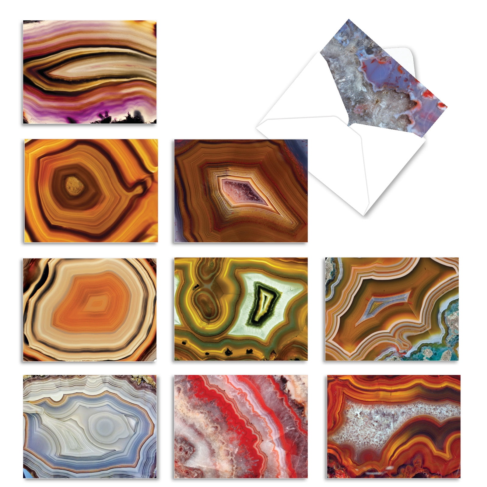 10 Assorted All Occasion Blank Note Cards with Envelopes (4 x 5.12 Inch ...