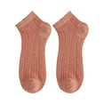 thumbnail image 2 of Tittly Ankle Socks Cotton Socks Women's Solid Color Light Mesh Breathable And Comfortable Spring And Summer Thin Short Socks Socks for Women Slouch Socks Watermelon Red A, 2 of 3