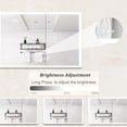 thumbnail image 5 of Aluminum Double Door Medicine Cabinet with Mirror, LED Lights, and Defogging Function - Waterproof, Rustproof for Bathroom Use, 5 of 7