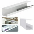 thumbnail image 4 of BLEEUS Under Desk Cable Management Tray Cord Organizer For Home Office （White）, 4 of 9