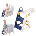 thumbnail image 1 of Asiento para ir al baño y taburete para niños pequeños PRIMLECT Blue, 1 of 7