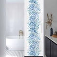 thumbnail image 3 of Blue Eucalyptus Leaves Window Privacy Film, Spring Summer Botanical Floral Static Cling UV Sun Blocking Heat Control Window Tint, Non-Adhesive One Way Windows Privacy Cover 17.7''x78.7'', 3 of 7