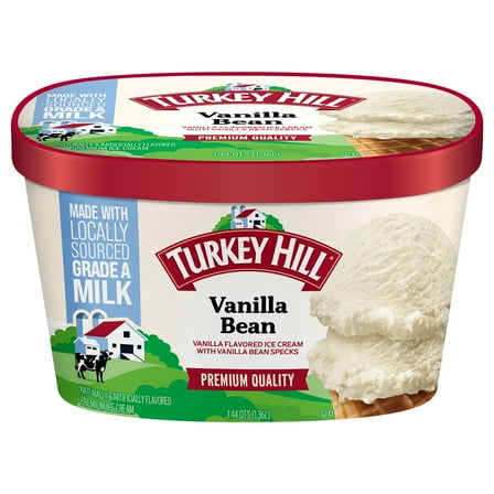 Turkey Hill Vanilla Bean Premium Ice Cream, 46 fl oz