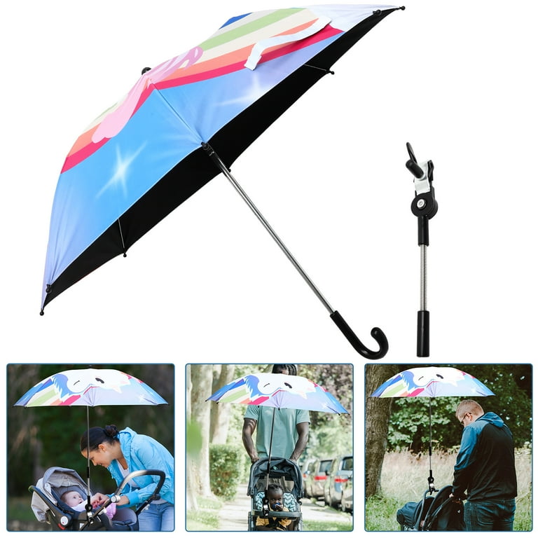 1 Set of Durable Baby Stroller Umbrella Beach Chair Umbrella Outdoor Solar Umbrella