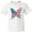 AA-White, variant on Inktastic Patriotic Butterfly Youth T-Shirt