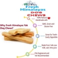 thumbnail image 2 of Snow Hill Himalayan Yak Cheese Dog Chews Best Fit Medium Dog Below 30 lbs, Long Lasting Odor Stain Gluten GMO Free Protein-Rich Yak Golden Cheese Bone Treat Improved Oral Health - Made In Nepal, 2 of 4