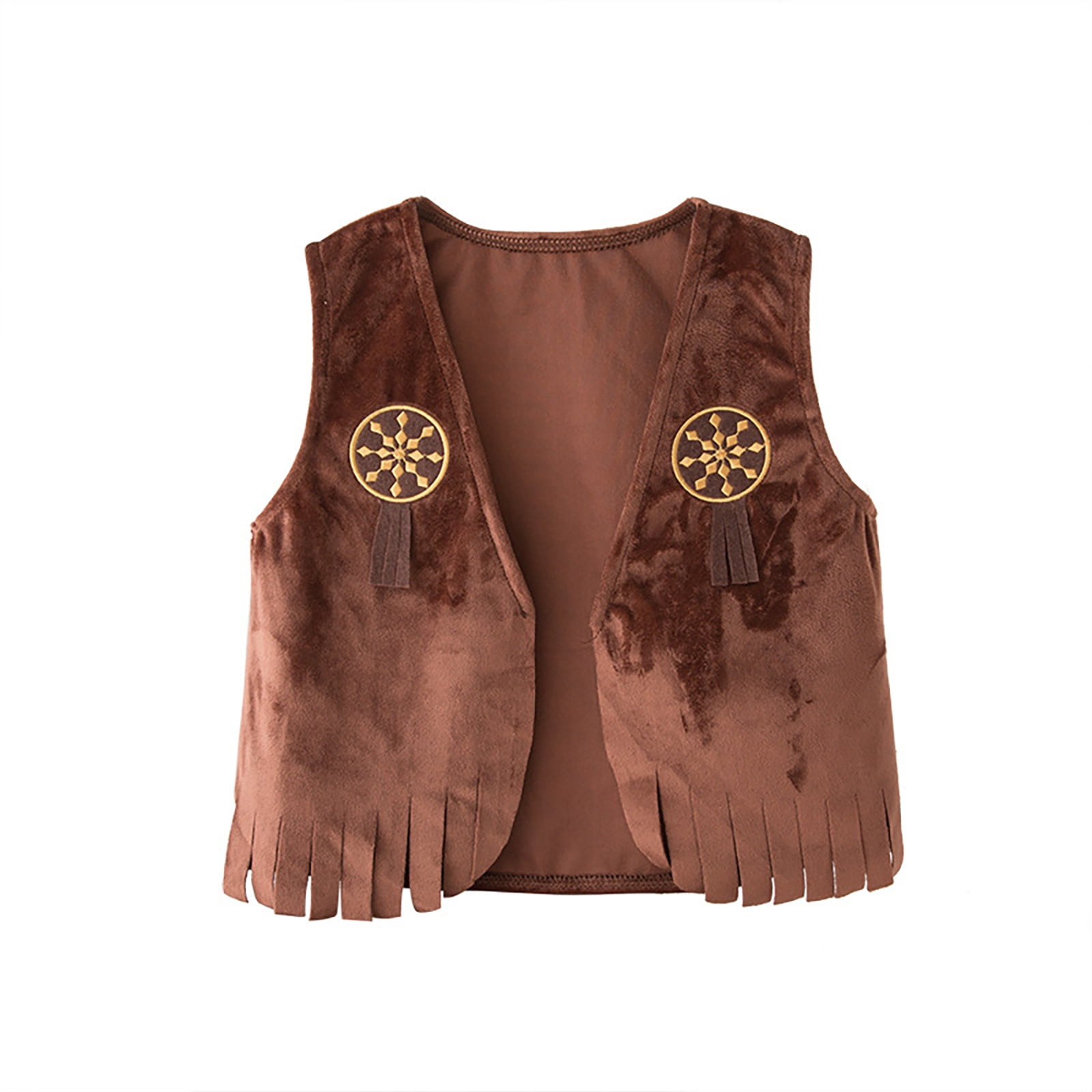 Aocisk Boys Outfits & Set May's Baby Western Cowboy Style Kids Set for Dress-Up and Imaginative Play Brown 8-9 Years