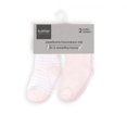 thumbnail image 4 of Pack de 2 calcetines Kushies Baby Terry, 3 a 6 m, rosas, 4 of 4
