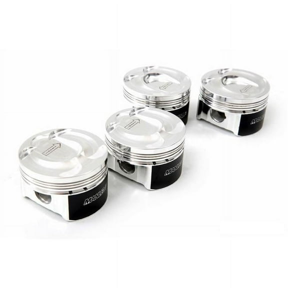Manley Performance 637000CE-4 Dish Extreme Duty Piston Set for Ford 2.3L, Eco Boost 87.5 mm Standard - Bore 9.5-1