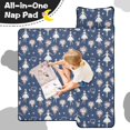 thumbnail image 4 of Ballerina Flower Dark Pattern Toddler Nap Mat with Pillow & Blanket, Soft Sleeping Mat for Preschool Daycare Travel Sleepovers, 4 of 6