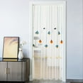 thumbnail image 1 of Curtains and Drapes, Rod Pocket & Back Tab semitransparent with Light Through Vertical Window Treatments for Sliding Glass Door & Living Room (Include Telescopic Rod), 1 of 7