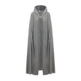 thumbnail image 6 of Nituyy Women Long Cape Warm Wool Hooded Cloak Jacket Windproof Poncho Coat Cardigan, 6 of 6