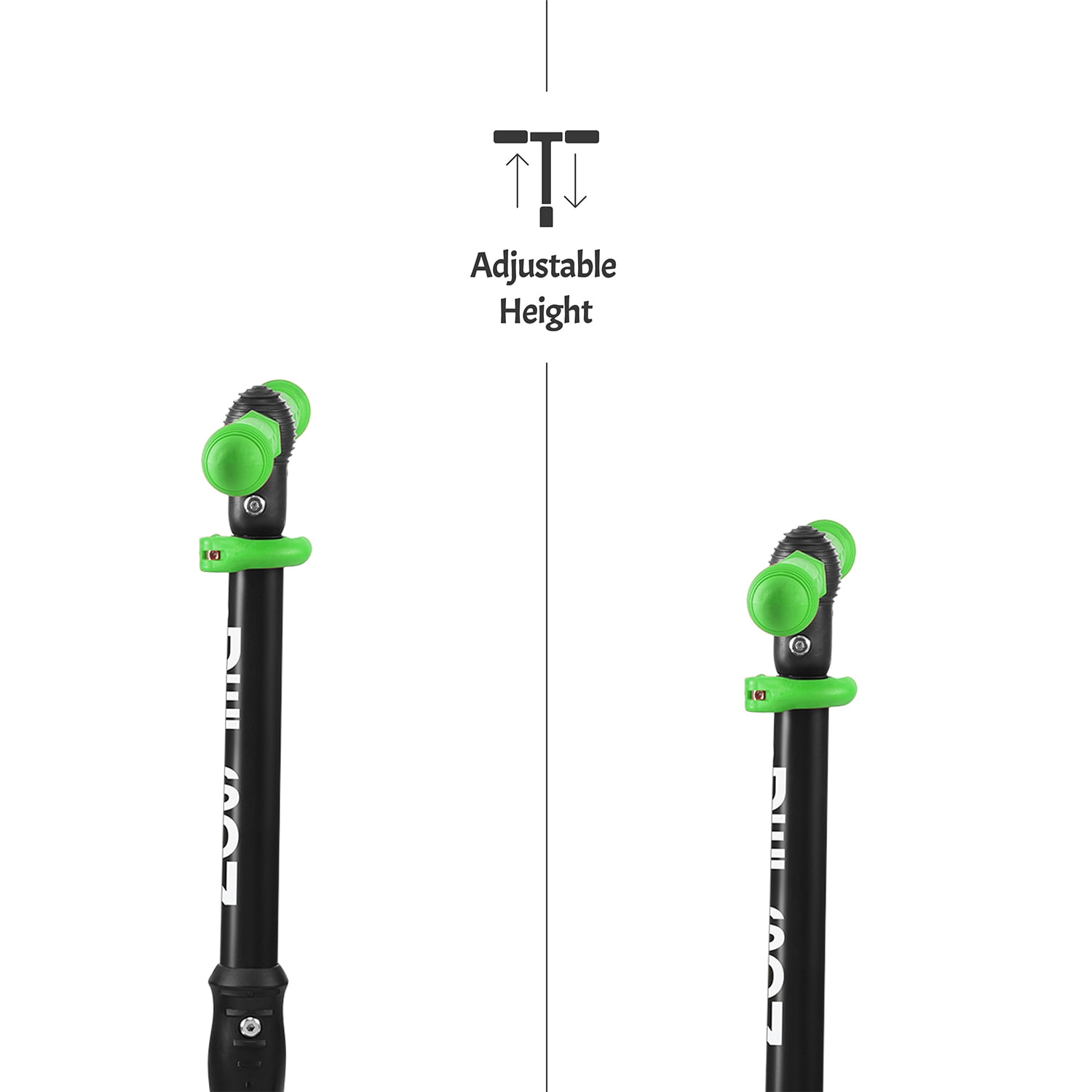 Jetson Twin Kick Scooter with LED Light up Wheels, Unisex, Green