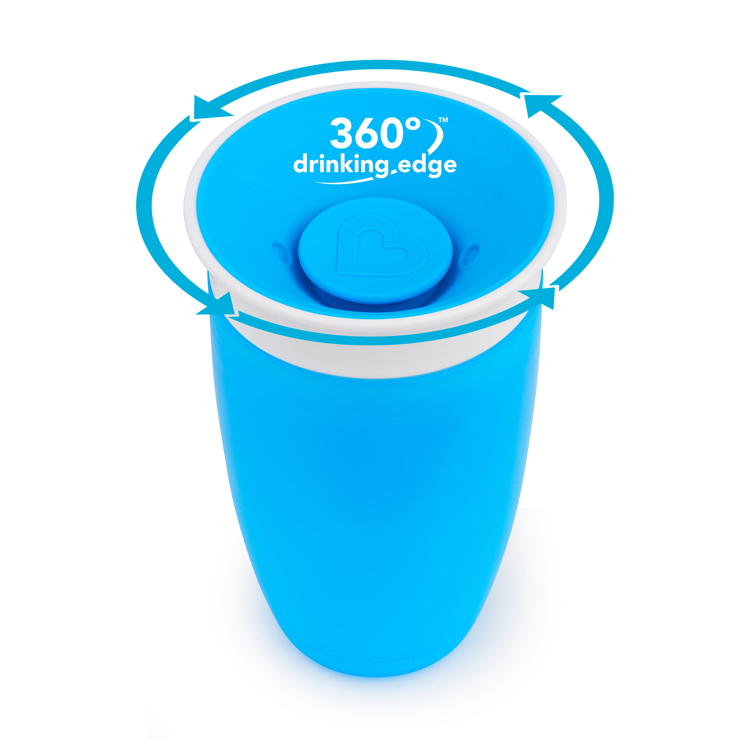 Munchkin Miracle 360 - Vaso antiderrames, azul/morado, 296 ml