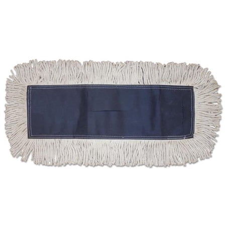 Boardwalk BWK1660CT Disposable Dust Mop Head Cut-End  White - 12 Per Count