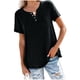 thumbnail image 1 of Puntoco Moda Mujer Camiseta de manga corta suelta Cuello redondo Color sólido tops Puntoco Puntoco-4087, 1 of 3