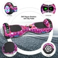 thumbnail image 4 of LIEAGLE Hoverboard with Hoverkart Set, 6.5" Tires 6.2mph & 6 Miles Self Balancing Scooter with Bluetooth and LED Lights, Great Gift, 4 of 8