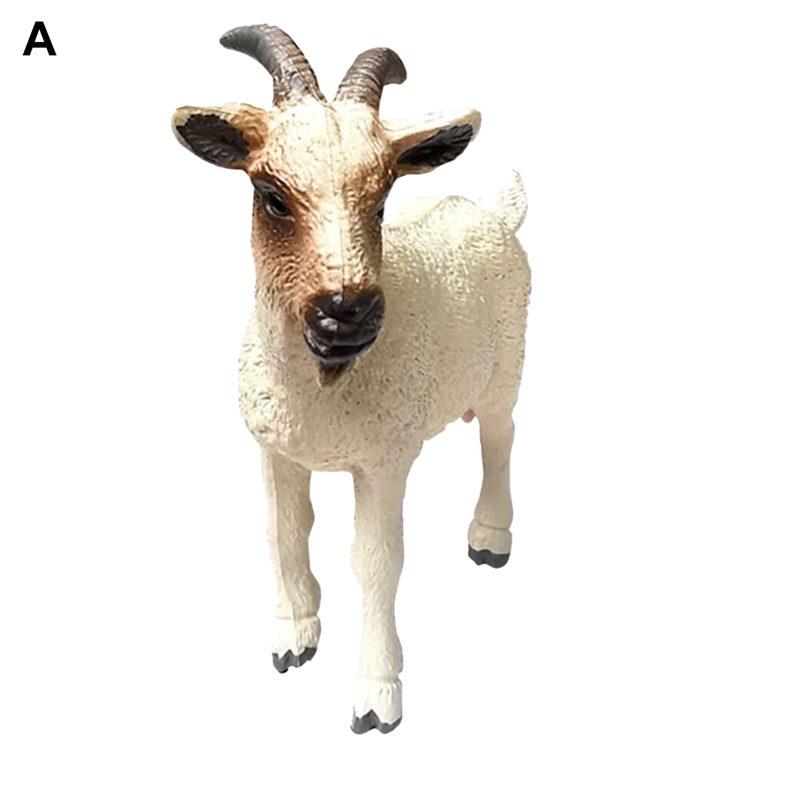 Yfan Animal Model Lovely Shape Collectible Pvc Simulation Goat Model Figure  For Gift - Walmart.Com