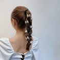 thumbnail image 2 of Mini pinza para el cabello Brillar con perlas 7 piezas Pinza con forma de flor Accesorios decorativos de metal para cabello de mujeres y niñas, 2 of 5