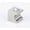 Polished Nickel, variant on Alno C853-34-PC Contemporary Swarovski Crystal Cabinet Square Knob Chrome