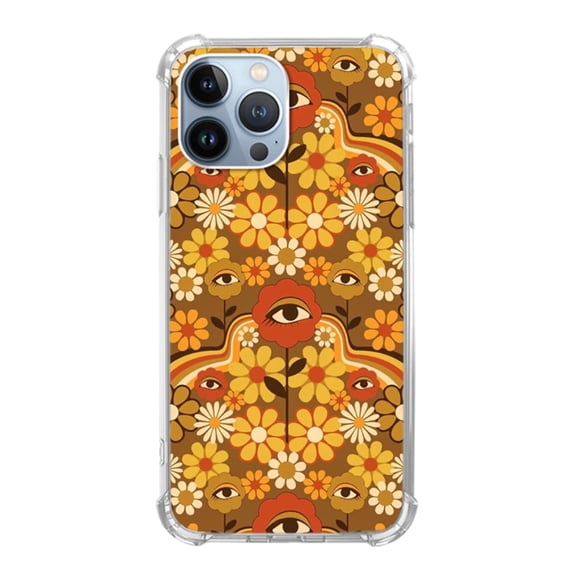 Flower Eye Case Compatible with iPhone 13 Pro Max,Unique Art Design TPU Shock-proof Full Cover