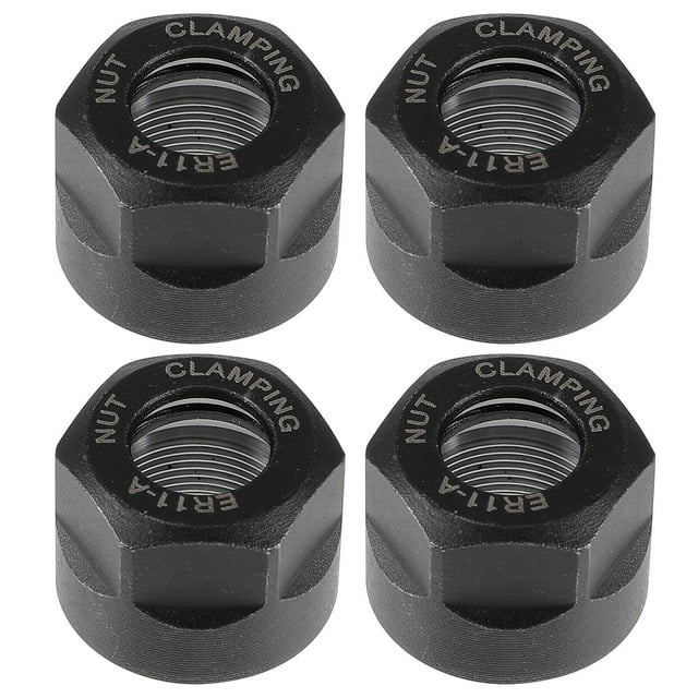 MasteelfCA 4pcs Collet Clamping Nut Router Bit Holder Nut ER11-A Collet Tool Nut Supply