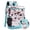 Green & Cow Leopard, variant on Brown Cow Print Cooler Backpack, 24 Can Insulated Leakproof Soft Sided Cooler Bag with Side Pockets for Beach, Camping, Picnic, Work and Travel