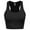 BLACK, variant on FashionMille Women's Cotton Basic Sleeveless Racerback Crop Sports Active Tank Top