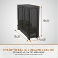 thumbnail image 2 of Modern Leisure Monterey 4 Feet Outdoor Log Rack Cover, 48" L x 24" W x 42" H, Black, 2 of 12