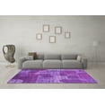 thumbnail image 3 of Ahgly Company Indoor Rectangle Patchwork Purple Transitional Area Rugs, 3' x 5', 3 of 4